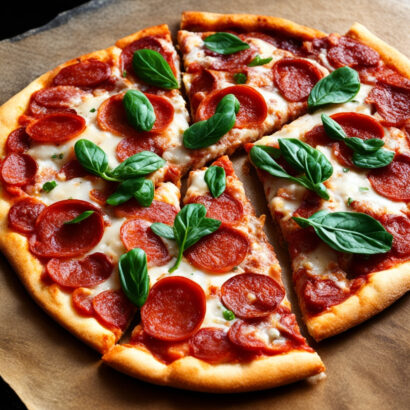Red pizza (crispy and thin) like the one from the baker!
