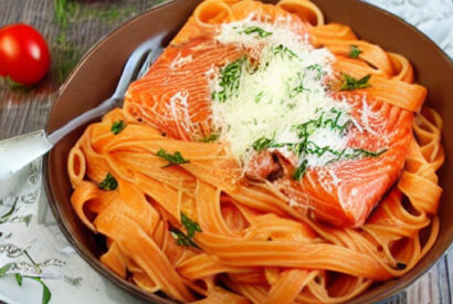 Thumbnail for How to make salmon and cherry tomato pasta