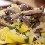 Pappardelle with mushrooms