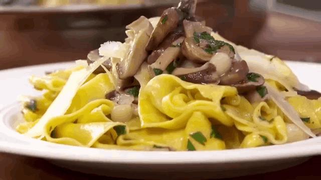 Pappardelle with mushrooms » Tavolart Pappardelle with mushrooms