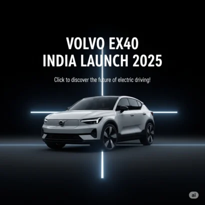 Volvo-EX40-1 » Tavolart ₹50.10 लाख में Volvo EX40 आ गई भारत! 475KM रेंज, 150kW फास्ट चार्ज + लग्ज़री फीचर्स